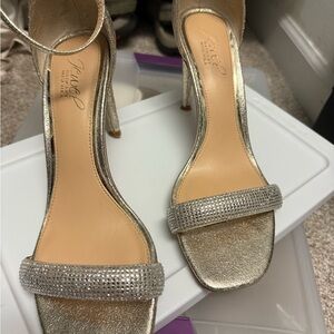 Silver/ gold Strappy Heels